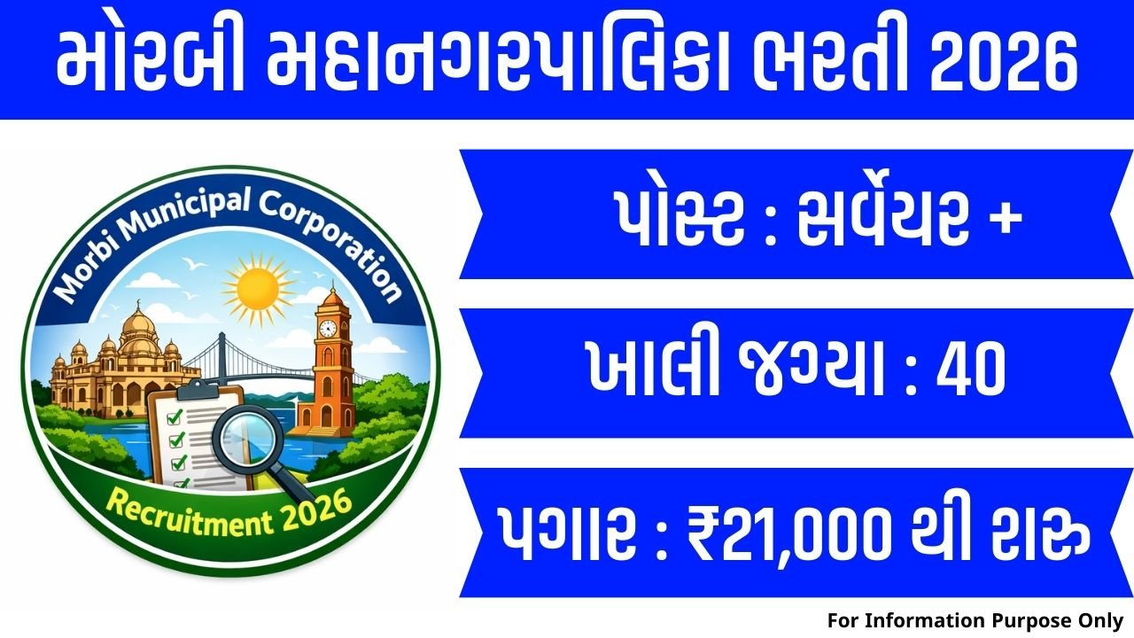 Morbi Municipal Corporation Recruitment 2026