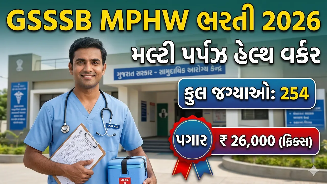 GSSSB MPHW Recruitment 2026